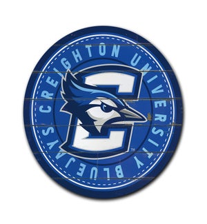 Button Logo Creighton University Circle